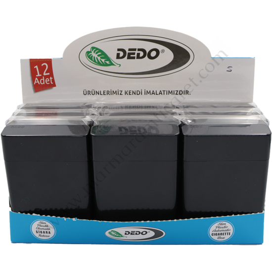 Slim Plastik Siyah Tabaka 12'li