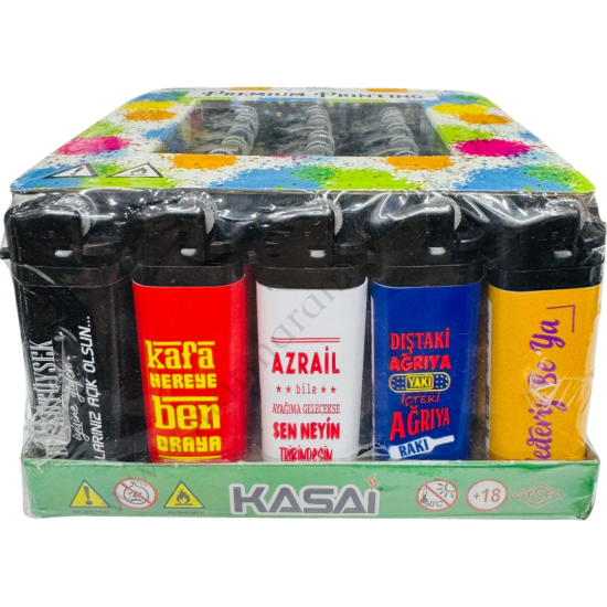 Kasai Taşlı Desenli Çakmak