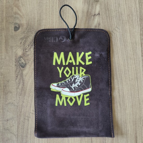 El Yapımı Hakiki Deri Tütün Cüzdanı ve Sarma Kağıdı Bölmeli Özel Baskılı Çok Amaçlı Cüzdan/Kese