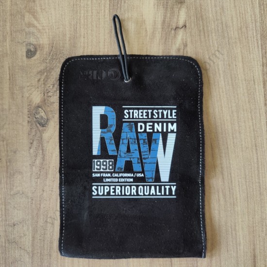 El Yapımı Hakiki Deri Tütün Cüzdanı ve Sarma Kağıdı Bölmeli Özel Baskılı Çok Amaçlı Cüzdan/Kese