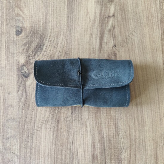 El Yapımı Hakiki Deri Tütün Cüzdanı ve Sarma Kağıdı Bölmeli Özel Baskılı Çok Amaçlı Cüzdan/Kese