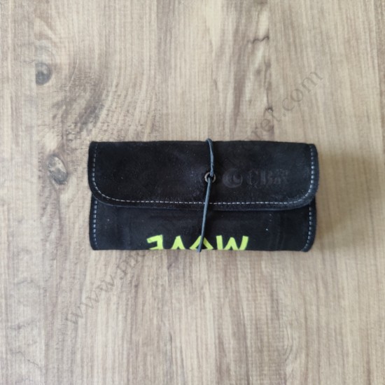 El Yapımı Hakiki Deri Tütün Cüzdanı ve Sarma Kağıdı Bölmeli Özel Baskılı Çok Amaçlı Cüzdan/Kese