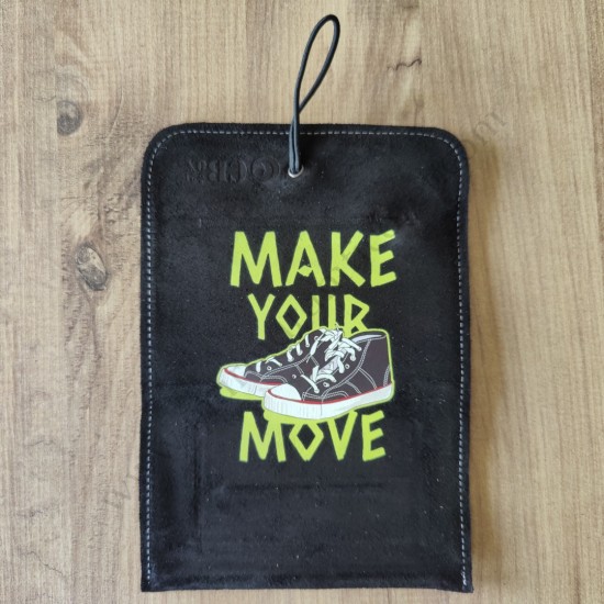 El Yapımı Hakiki Deri Tütün Cüzdanı ve Sarma Kağıdı Bölmeli Özel Baskılı Çok Amaçlı Cüzdan/Kese