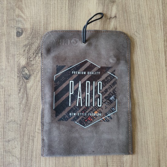 El Yapımı Hakiki Deri Tütün Cüzdanı ve Sarma Kağıdı Bölmeli Özel Baskılı Çok Amaçlı Cüzdan/Kese