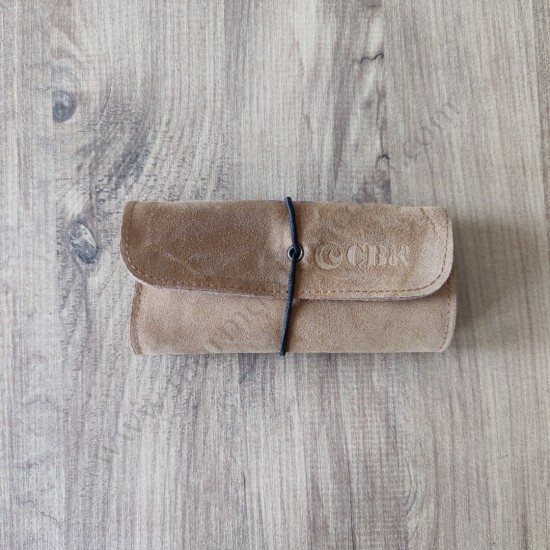 El Yapımı Hakiki Deri Tütün Cüzdanı ve Sarma Kağıdı Bölmeli Özel Baskılı Çok Amaçlı Cüzdan/Kese