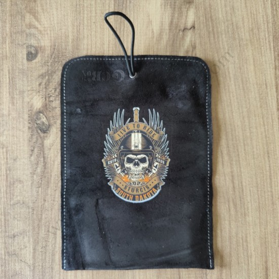 El Yapımı Hakiki Deri Tütün Cüzdanı ve Sarma Kağıdı Bölmeli Özel Baskılı Çok Amaçlı Cüzdan/Kese