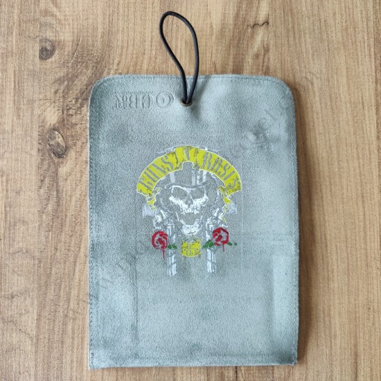 El Yapımı Hakiki Deri Tütün Cüzdanı ve Sarma Kağıdı Bölmeli Özel Baskılı Çok Amaçlı Cüzdan/Kese