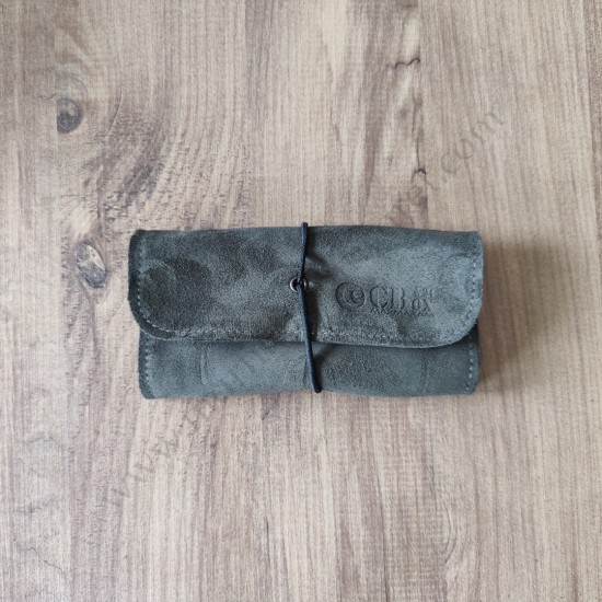 El Yapımı Hakiki Deri Tütün Cüzdanı ve Sarma Kağıdı Bölmeli Özel Baskılı Çok Amaçlı Cüzdan/Kese