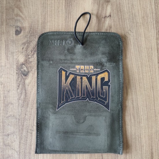 El Yapımı Hakiki Deri Tütün Cüzdanı ve Sarma Kağıdı Bölmeli Özel Baskılı Çok Amaçlı Cüzdan/Kese