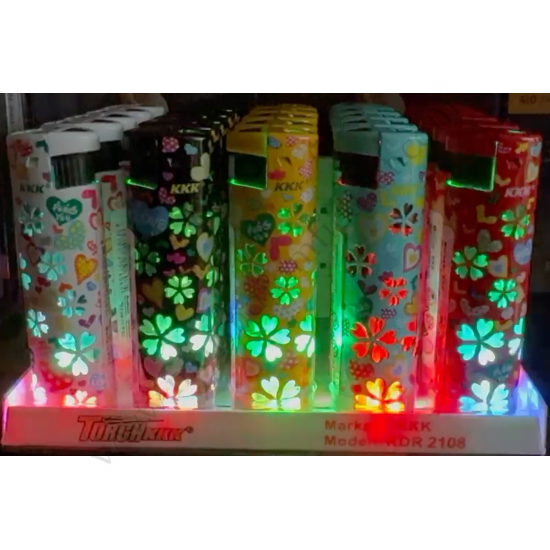 Işıklı Renkli Pürmüzlü Çakmak