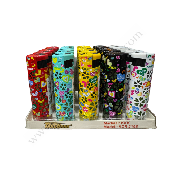 Işıklı Renkli Pürmüzlü Çakmak