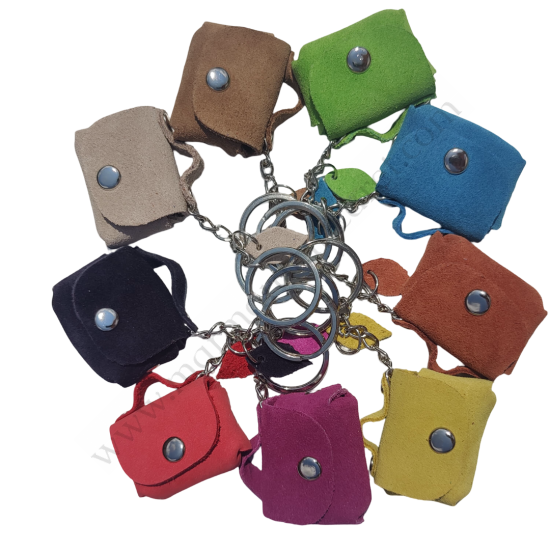 Hakiki Deri Anahtarlık Maskot Çanta