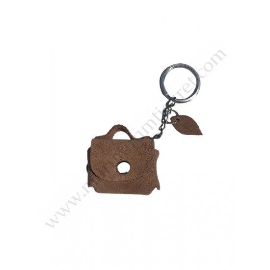 Hakiki Deri Anahtarlık Maskot Çanta