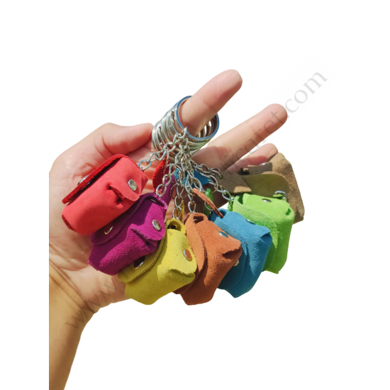 Hakiki Deri Anahtarlık Maskot Çanta